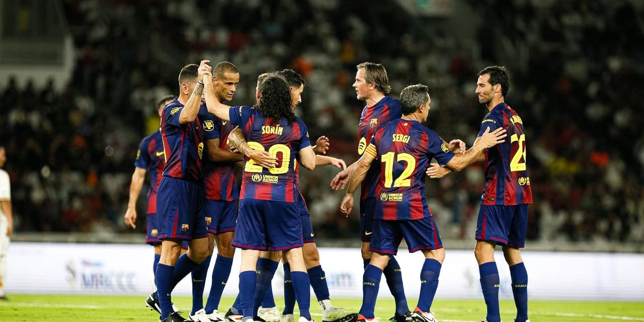 Barcelona Legends Libas DRX 3-0 di GBK, Rivaldo Jadi Bintang