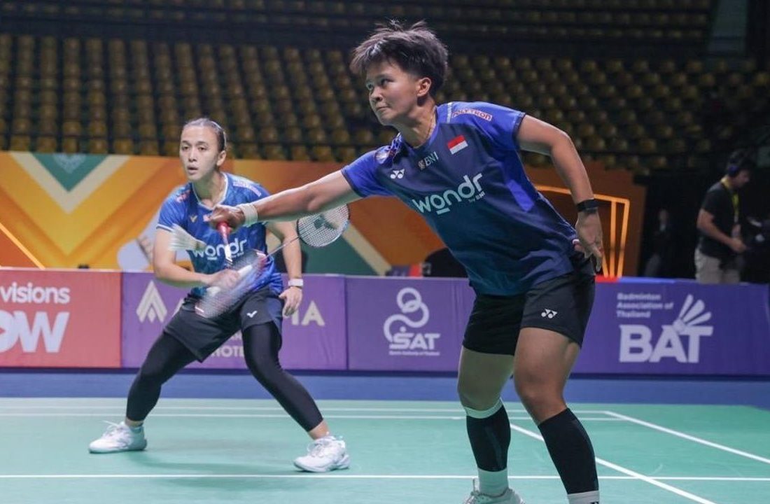 Ana dan Trias bertanding pada Indonesia Open 2026 di Istora Senayan