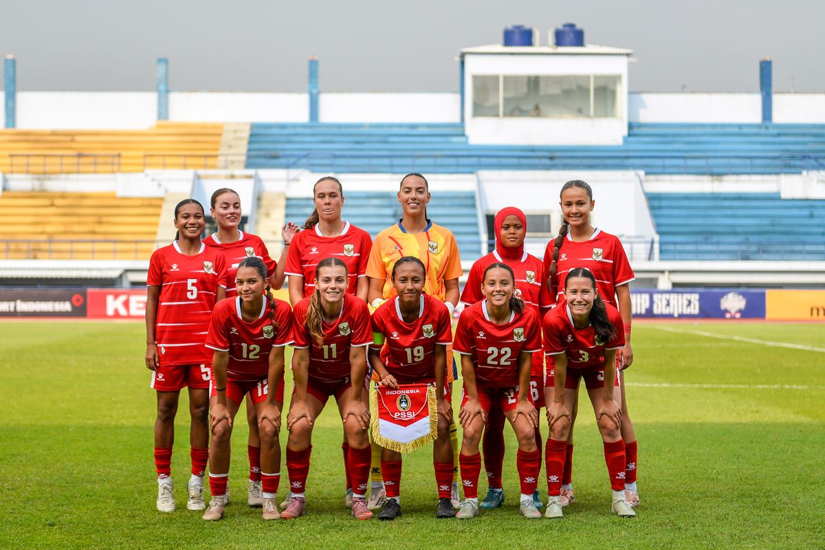 Timnas Putri Indonesia saat menghadapi Kamboja pada laga Grup B AFF Women's Cup 2026