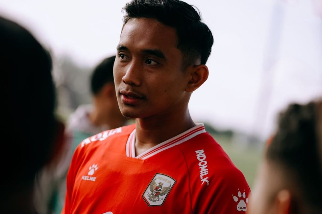 Pemain Timnas Indonesia saat mengikuti pemusatan latihan di Bali sejak 5-11 Juli 2026, Rizky Ridho.