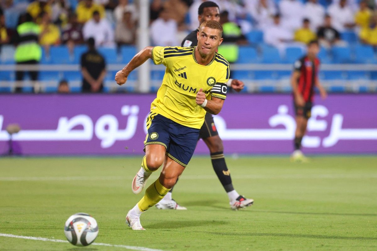 Cristiano Ronaldo mencetak gol ke-978 bersama Al Nassr saat menghadapi Al Taawoun di Saudi Pro League 2026-2027.